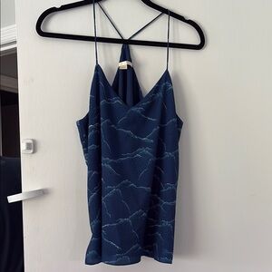 Elegant Blue Women's Top